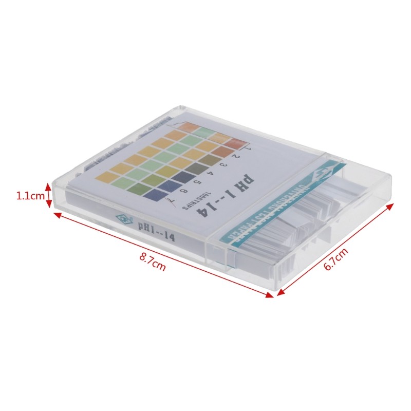 Dropshipping 100 Strips 1-14 PH Indicator Acid Alkaline Paper Water Saliva Test Kit