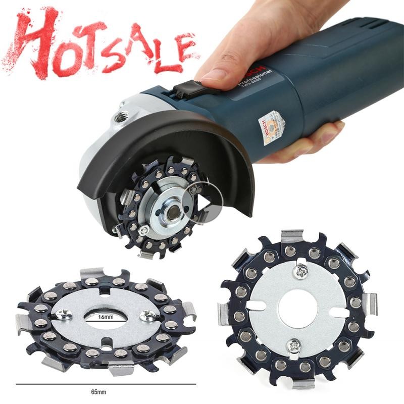 5/8" Angle Grinder Disc 8 Teeth Chain Saw Blade for Woodcarving Cutting Tool 16mm 2.5 inch Wood Carving Disc Chain Saw Blade New