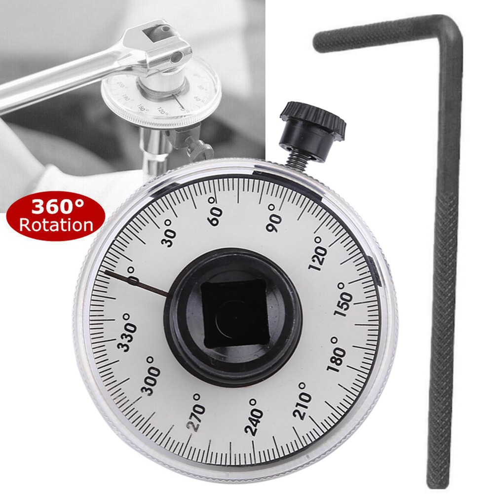 360 degree rotation tool gauge for torque wrench auto gauge meter tool 1/2 inch drive torque angle angle gauge