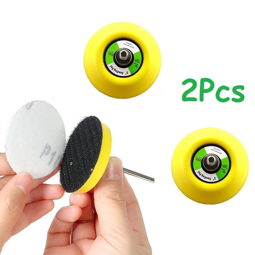 2pcs Professional Adhesive Backing Wheel Pad 75mm Polishing Buffing Disc Plate for Powwer Grinder Sander Tool Accessories