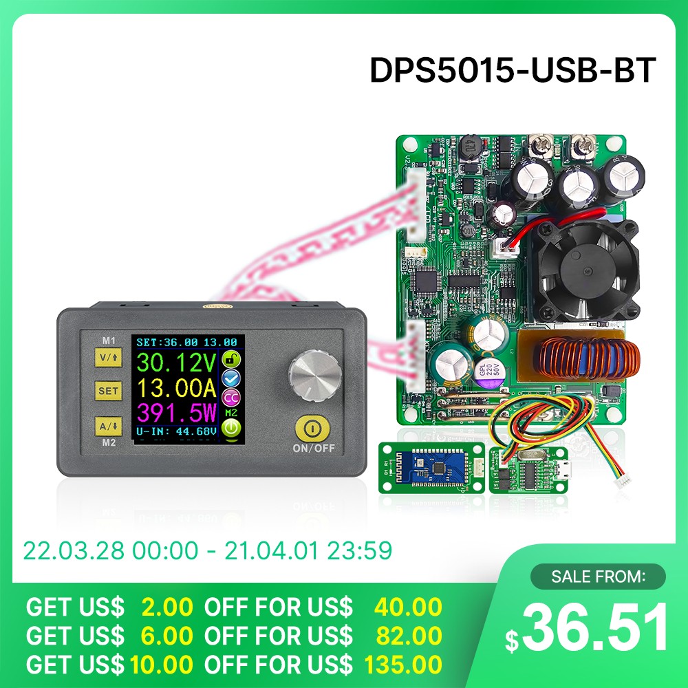 RD DPS5015 الاتصالات الجهد المستمر الحالي تيار مستمر تنحى امدادات الطاقة قابل للتعديل محول فرق الجهد LCD الفولتميتر 50 فولت 15A