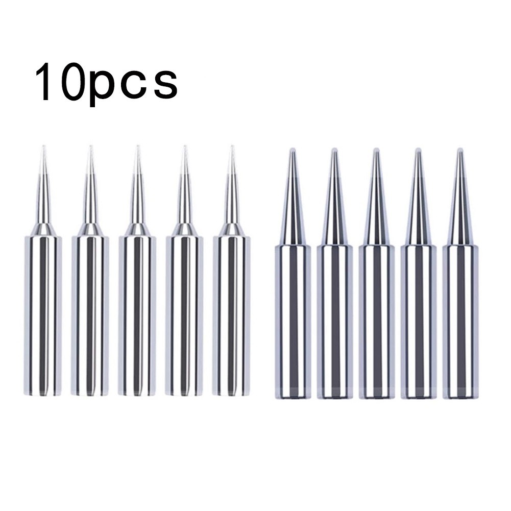 10pcs 900M-T-I 900M-T-B Soldering Iron Pure Copper Soldering Iron Headset Inside Hot Bare Copper Electric Soldering Iron Tip