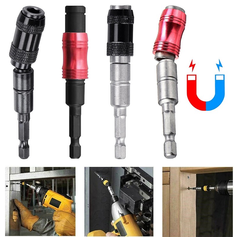 1/4" Hex Screwdriver Bit Magnetic Drill Screw Drill Tip Extension Rod Hand Tools Quick Change Bit Holder for Screwdriver