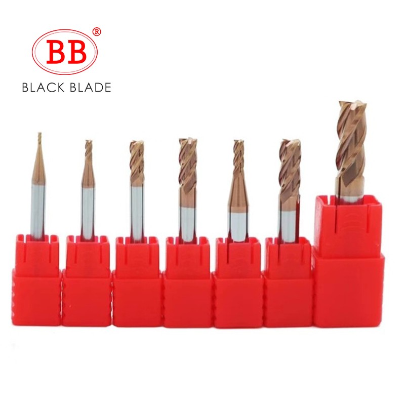 BB 2F 4F Carbide End Mill 1.1mm to 11.9mm CNC Cutter Mini Tool 4 Flute Metal Steel Wood Cutter