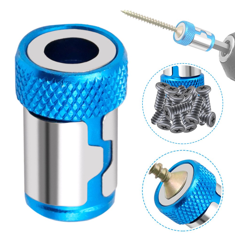 1/4" Alloy Steel Screwdriver Bits Magnetic Ring for 6.35mm Shank Anti Corrosion Drill Bit Magnet Strong Ring