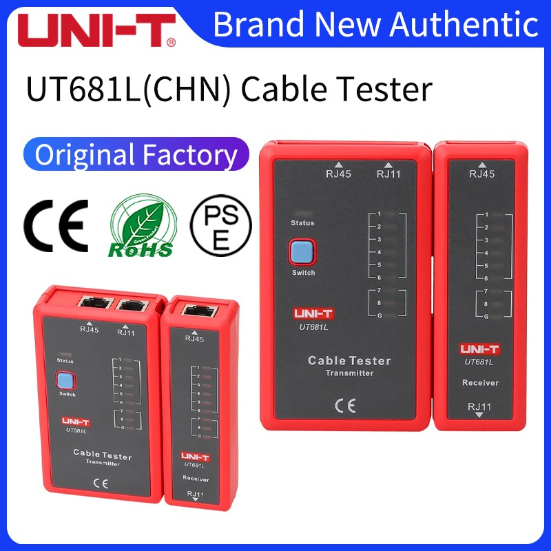 UNI-T UT681L HDMI كابل تستر المقتفي LAN السيارات شبكة LED تستر إيثرنت الهاتف BNC HDMI إصلاح أداة UT681C