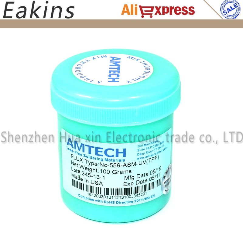 100g NC-559-ASM-UV (TPF) خالية من الرصاص لحام تدفق لصق لا نظيفة للهاتف المحمول PCB مصلحة الارصاد الجوية بغا إصلاح