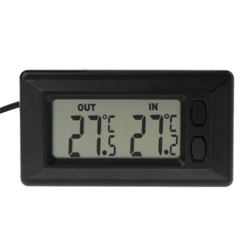 Auto Car LCD Digital Display Thermometer External Indoor Meter With 1.5 Meter Cable 37MB