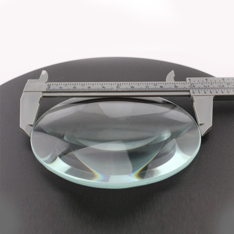 Large Convex Lens Diameter 100mm Thick 15cm Glass Lens Desktop Lighting Magnifying Glass Lens DIY Projector Lens