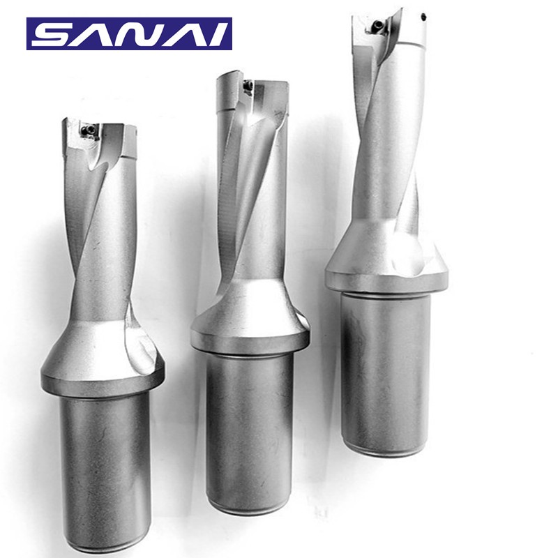 SANAI Indexable Drill Bits SP Series Quick U Drill 2D 3D 4D 5D CNC Lathe Metal Drill14mm-40mm Depth, Machining Tool Drill