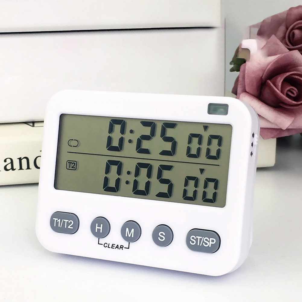 Multifunctional Kitchen Timer Alarm Clock Home Cooking Food Countdown Kitchen Accessories Baking Reminder With Stand