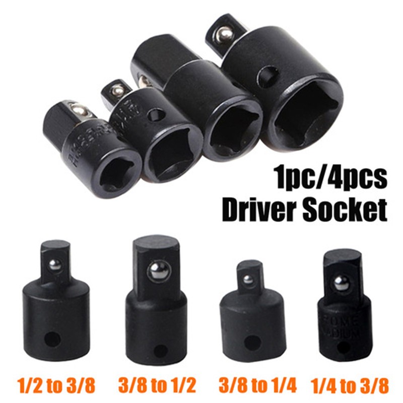 1/4 PC 1/4 3/8 1/2 Drive Socket Adapter Adapter Reducer Air Impact Craft Socket Wrench Adapter Hand Tool Kit Repair Tools