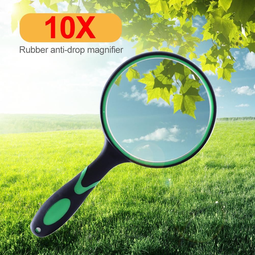 Portable 10X Handy Magnifier Magnifying Glass for Antique Jade Jewelry