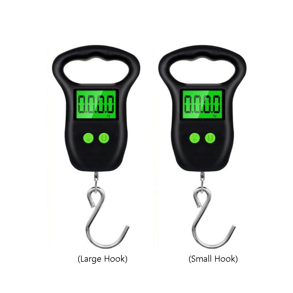 50KG Hanging Scale with Backlight Electronic Fishing Weights Pocket Digital Fishing Scales Luggage Kitchen Weight Gadgets