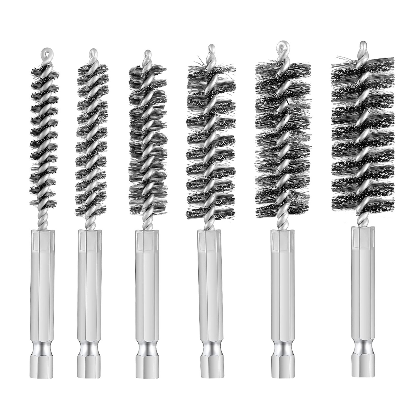 4 inch in length stainless steel wire pipe cleaning brush for battery powered electric drill