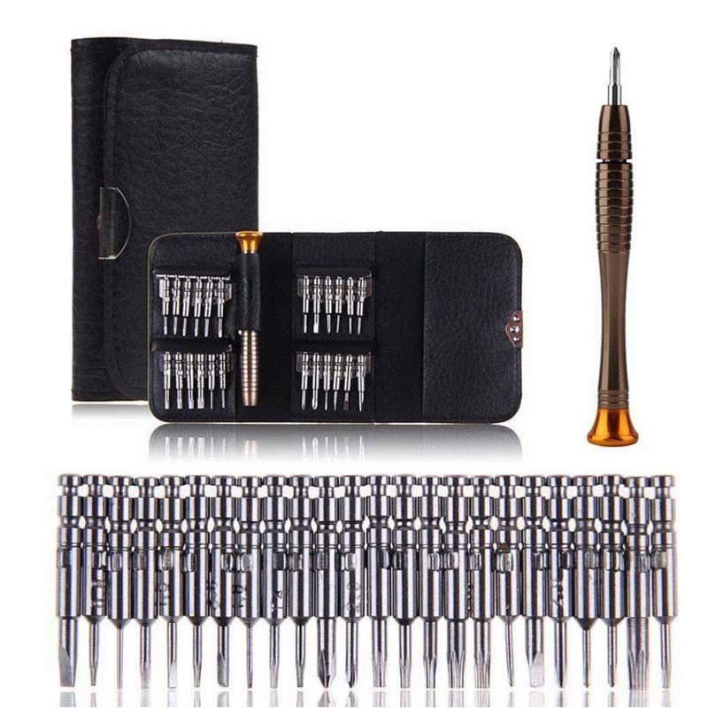 25 in 1 Screwdriver Set First Aid Repair Opening Tools Pentalobe Torx Phillips Screwdrivers Kit for Phone PC Watch Camera