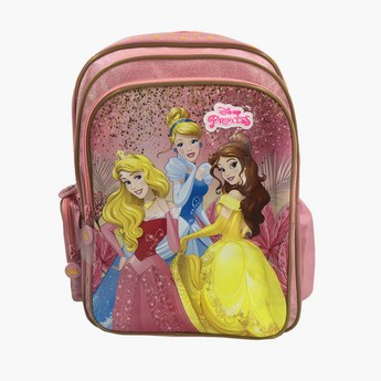 Disney Princess Print Backpack with Adjustable Straps - 18 inches