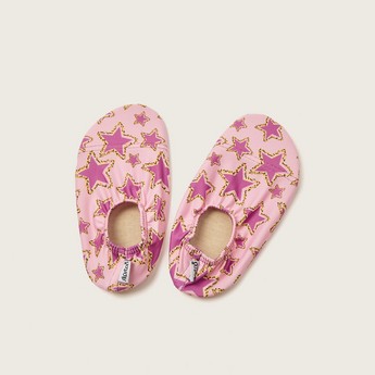 Slipstop Star Print Slip-On Shoes