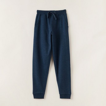 Juniors Solid Knit Pants with Pockets and Drawstring Closure