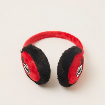 Disney Mickey Mouse Embroidered Earmuffs with Plush Detail