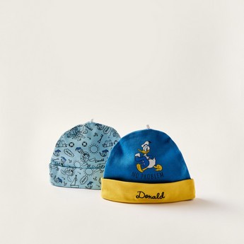 Donald Duck Print Beanie - Set of 2