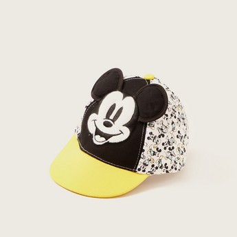 Disney Mickey Mouse Detail Baseball Cap with Adjustable Strap