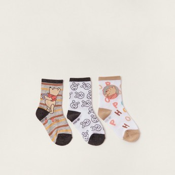 Disney Winnie The Pooh Print Socks - Set of 3