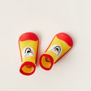 Winnie the Pooh Textured Soft Slip-On Booties