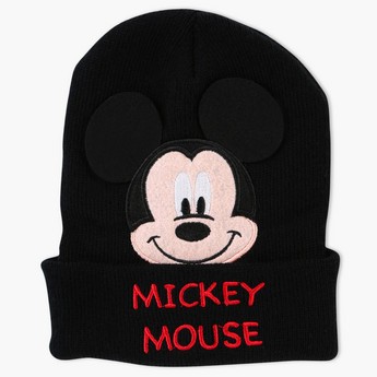 Mickey Mouse Embroidered Beanie Cap