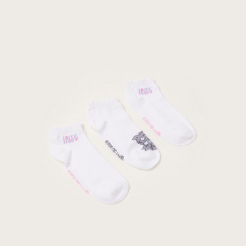 Carte Blanche Printed Socks with Cuffed Hem - Set of 3