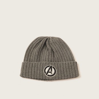 Avengers Embroidered Cap with Rolled-Up Hem