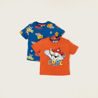 PAW Patrol Print T-shirt with Short Sleeves - Set of 2