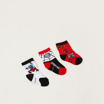 Spider-Man Textured Ankle Length Socks - Set of 3