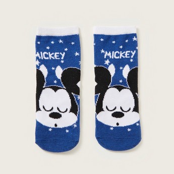 Disney Mickey Mouse Print Socks