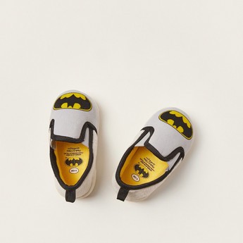 Batman Print Baby Shoes with Pull Tabs