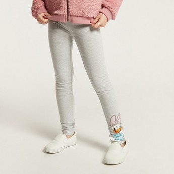 Disney Daisy Duck Print Leggings with Elasticated Waistband