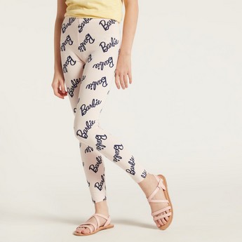 All-Over Barbie Print Leggings with Elasticated Waistband