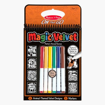 Melissa and Doug Magic Velvet Animal Colouring Pad