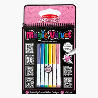 Melissa and Doug Butterfly Magic Velvet Colouring Scenes