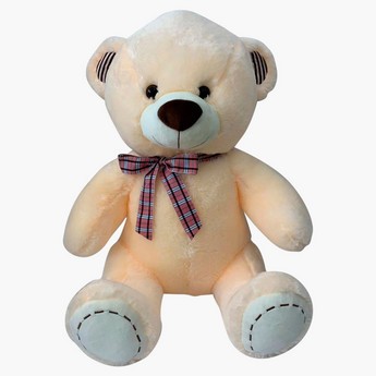 Juniors Plush Bear with Bow Applique