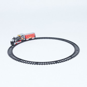 Classic Electric Train Playset with Light and Sound