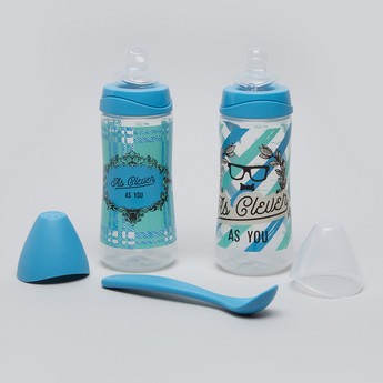 Suavinex Clever As You Bottle 360ml 2pcs with Spoon