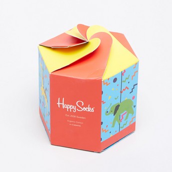 صندوق هدية كيدز كاروسيل من هابي سوكس - مجموعة من 4 أزواج جوارب