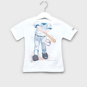 Just Add A Kid Printed T-shirt with Short Sleeves