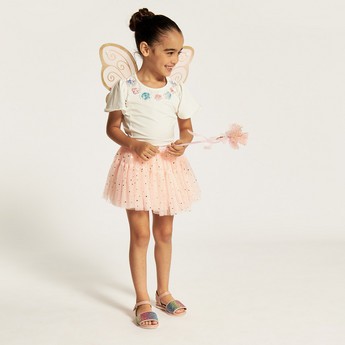 Charmz Embellished Tutu Skirt with Elasticated Waistband