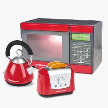 Casdon Morphy Richards Microwave with Kettle and Toaster Playset