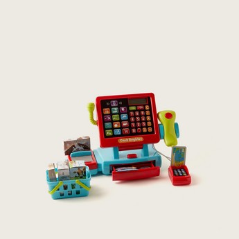 Playgo 34-Piece Touch and Count Supermarket Till Playset