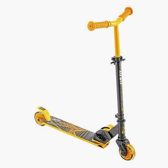 Neon Vector Scooter with Handlebar