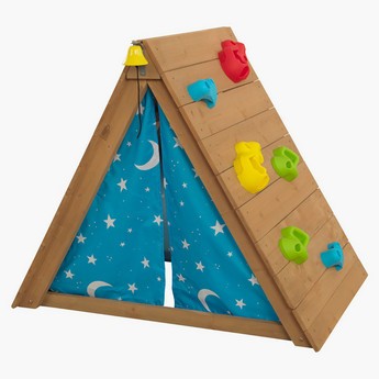 Kidkraft A-Frame Hideaway and Climber Playhouse Set