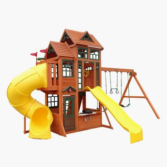 Kidkraft Canyon Ridge Wooden Swing Playset